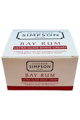 Alexander Simpson Est. 1919 scheercrème Bay Rum 180ml