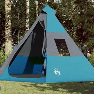 Tent 7-persoons 350x350x280 cm 185T taft blauw