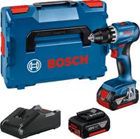 Bosch Blauw GSR 18V-45 Professional | Accuschroefboormachine | 2 x 3,0 Ah accu + snellader | In L-BOXX 136 + inlay - 06019K3204 - thumbnail