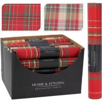 Decostof ruit kerst 28x250cm Decostof ruit kerst 28x250cm