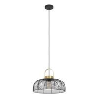 EGLO Roundham Hanglamp - E27 - Ø 45 cm - Zwart|Goud - Staal