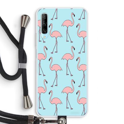 Anything Flamingoes: Huawei P Smart Pro Transparant Hoesje met koord