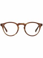 Oliver Peoples lunettes de vue Gregory Peck à monture ronde - Blanc - thumbnail