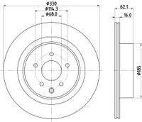 Remschijf PRO 8DD355133291