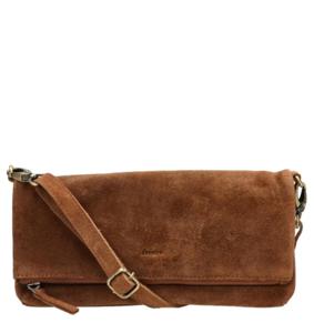 DSTRCT DSTRCT - suède crossbodytas cognac Cognac Suede Crossbody-tassen