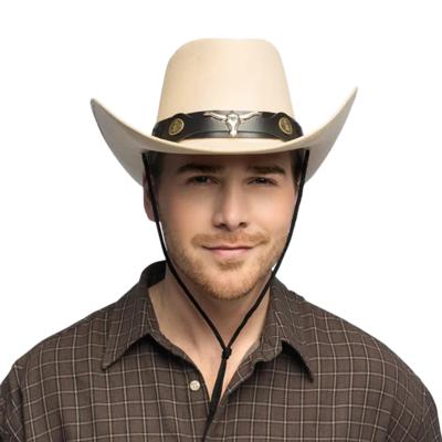 Carnaval Cowboy hoed Wyatt - beige- volwassenen - Western - themafeest