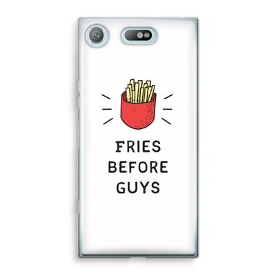 Fries before guys: Sony Xperia XZ1 Compact Transparant Hoesje