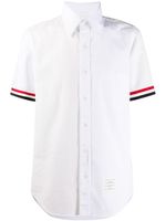 Thom Browne chemise à bandes tricolores - Blanc - thumbnail