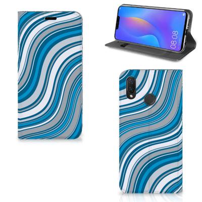 Huawei P Smart Plus | Hoesje met Magneet | Waves Blue