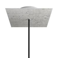 Plafondkap vierkant betonkleur 1 uitgang 200mm