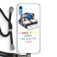 Smile: Huawei Y6s Transparant Hoesje met koord