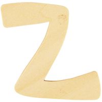 Houten letter Z 6 cm