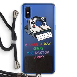Smile: Xiaomi Mi Mix 3 Transparant Hoesje met koord