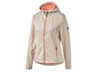 Rocktrail Dames softshelljack, verlengde achterkant (XS (32/34), Beige) - thumbnail