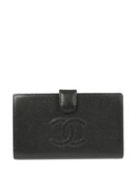 CHANEL Pre-Owned portefeuille pliant à logo CC (2005) - Noir