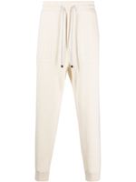 Brunello Cucinelli pantalon de jogging en cachemire à design nervuré - Tons neutres