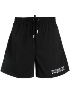 DSQUARED2 short de bain à lien de resserrage - Noir