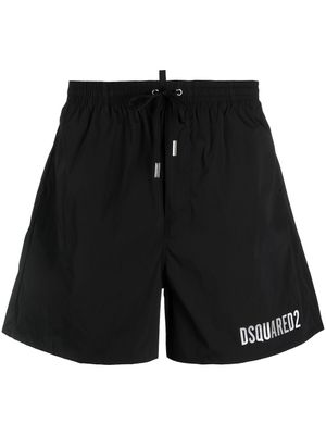 DSQUARED2 short de bain à lien de resserrage - Noir DSQUARED2 short de bain à lien de resserrage - Noir