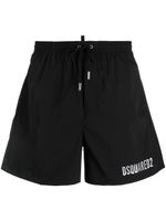 DSQUARED2 short de bain à lien de resserrage - Noir