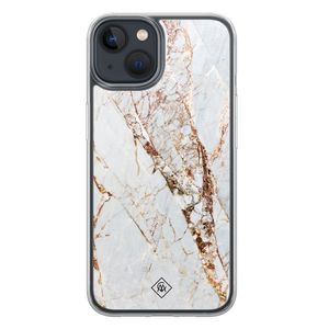 iPhone 13 mini hybride hoesje - Marmer goud