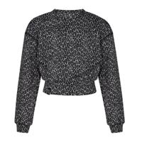 KIEstone winter sweater meisjes - bruin panter - Marieke