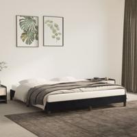 Bedframe zonder matras 180x200 cm fluweel zwart