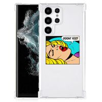 Samsung Galaxy S22 Ultra Anti Shock Bumper Case Popart Oh Yes - thumbnail