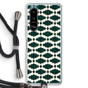 Moroccan tiles: Sony Xperia 5 III Transparant Hoesje met koord