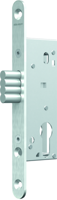ASSA ABLOY N1003 Kastslot | DM65mm | PC | voorplaat RVS 20x185mm afgerond | DR 1+2+3+4 - 10049507