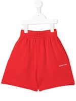 Balenciaga Kids short de sport à logo imprimé - Rouge - thumbnail