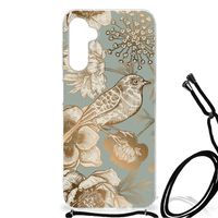 Case voor Samsung Galaxy A14 5G Vintage Bird Flowers