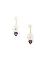 Delfina Delettrez boucles d'oreilles "Trillion" - Blanc - thumbnail