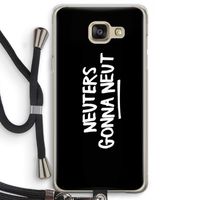 Neuters (zwart): Samsung Galaxy A5 (2016) Transparant Hoesje met koord