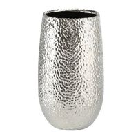Zilveren cilinder vaas 31 cm - Vazen - thumbnail