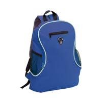 Rugzak - blauw - 21.5 liter - backpack met flessenhouder - schooltas - 40 cm