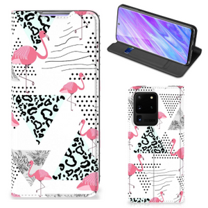 Samsung Galaxy S20 Ultra Hoesje maken Flamingo Triangle