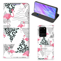 Samsung Galaxy S20 Ultra Hoesje maken Flamingo Triangle - thumbnail