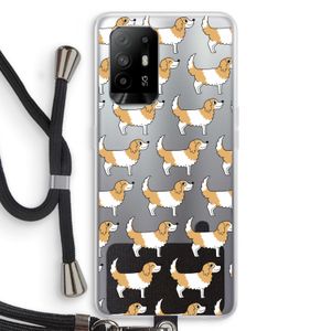 Doggy: Oppo A94 5G Transparant Hoesje met koord