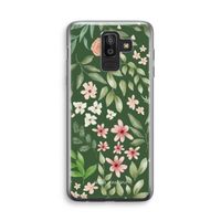 Botanical green sweet flower heaven: Samsung Galaxy J8 (2018) Transparant Hoesje