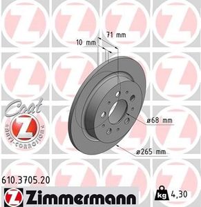 Remschijf Coat Z 610370520