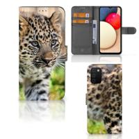 Samsung Galaxy A03s | Telefoonhoesje | Met pasjeshouder | Baby Luipaard Samsung Galaxy A03s | Telefoonhoesje | Met pasjeshouder | Baby Luipaard