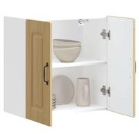 Keukenwandkast Kalmar bewerkt hout sonoma eikenkleurig