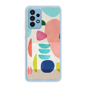 Bold Rounded Shapes: Samsung Galaxy A52 Transparant Hoesje