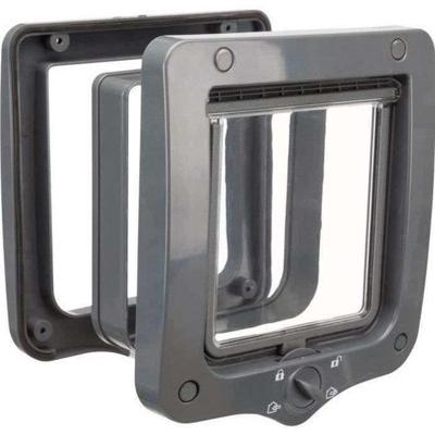 Chatiere - 4 posities - Met tunnel - 20 × 22 cm - Grijs