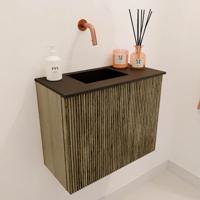 Toiletmeubel Mondiaz Joya | 50 cm | Meubelkleur Dusk | Faye wastafel Urban Links | Zonder kraangat(en)