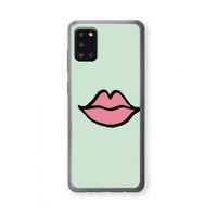 Kusje: Samsung Galaxy A31 Transparant Hoesje