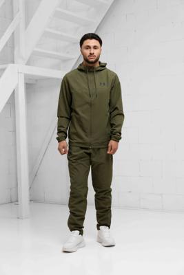 Under Armour Rival Woven Trainingspak Heren Donkergroen - Maat S - Kleur: Donkergroen | Soccerfanshop