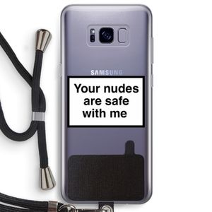 Safe with me: Samsung Galaxy S8 Plus Transparant Hoesje met koord