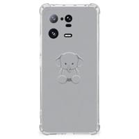 Xiaomi 13 Pro Stevig | Bumper Hoesje | Grijs Baby Olifant