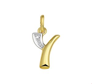 TFT Bedel Letter Y Diamant 0.005 Ct. Goud